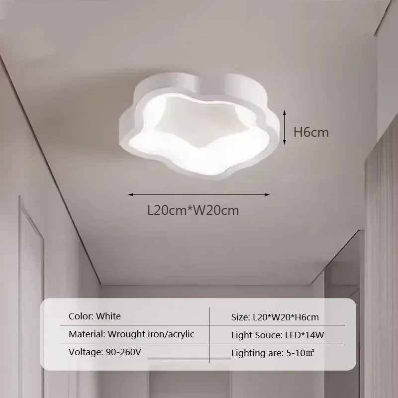 Nordic LED Ceiling Lamp for Living Dining Room Bedroom Aisle Cloakroom Balcony Ceiling Chandelier Indoor Decor Lighting Fixtures