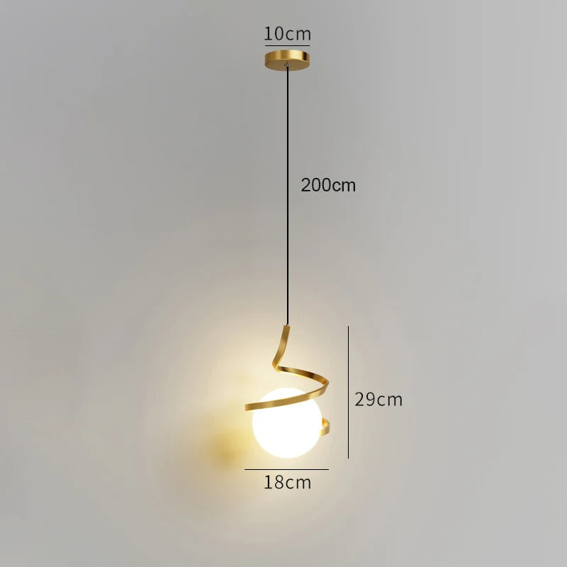 Nordic LED Pendant Lamps Indoor Lighting Fixture for Living Bedroom Bedside Kitchen Dining Table Home Decoration Hanging Light