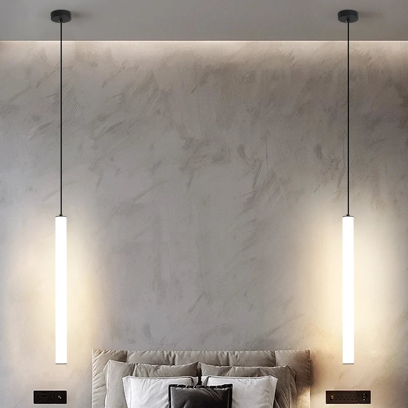 Minimalist Style LED 360°Luminous Pendant Light Living Room Dining Room Bedroom Ceiling Light Fixture for Home Office Chandelier