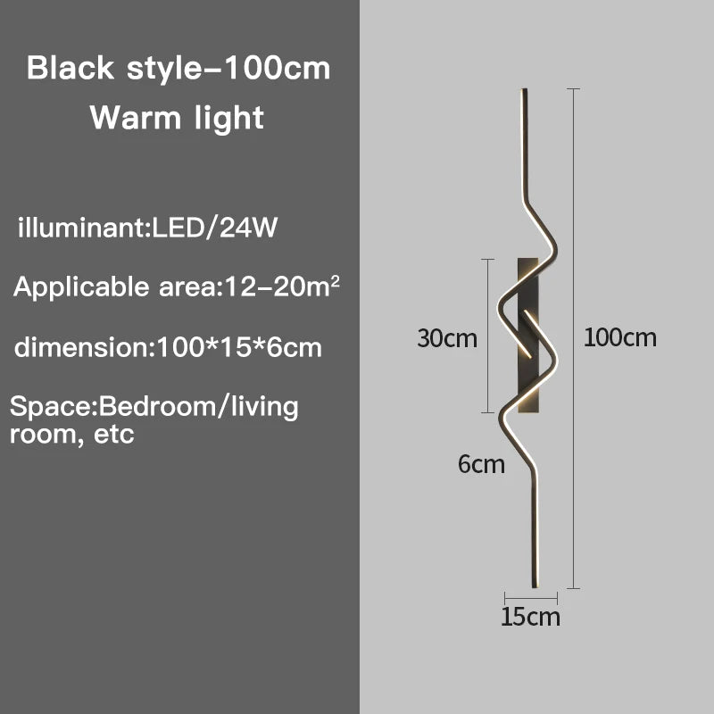 Modern Stairs Wall Light Nordic Living Room Lights for Wall Sconce Ceiling Light Home Decor Lighting Fixtures Long Decor Ghts