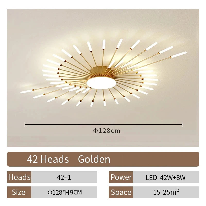 Creative Fan Shaped LED Ceiling Lamp Modern Living Room Light Home Decor Dining Bedroom Kids Room Interior Ceiling Pendant Lamp