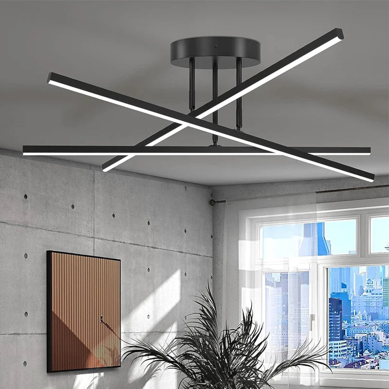 Ceiling Light Simple Modern Bedroom Atmosphere Duplex Villa Hall Nordic Lamps Minimalist Living Room Lamp Room Ceiling Lights