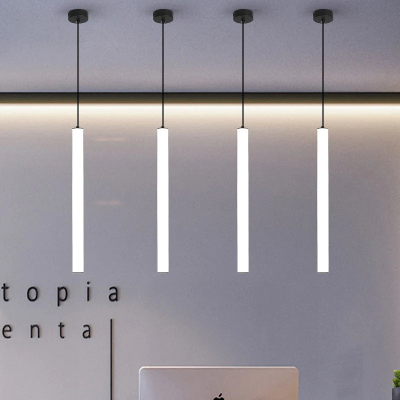 Minimalist Style LED 360°Luminous Pendant Light Living Room Dining Room Bedroom Ceiling Light Fixture for Home Office Chandelier