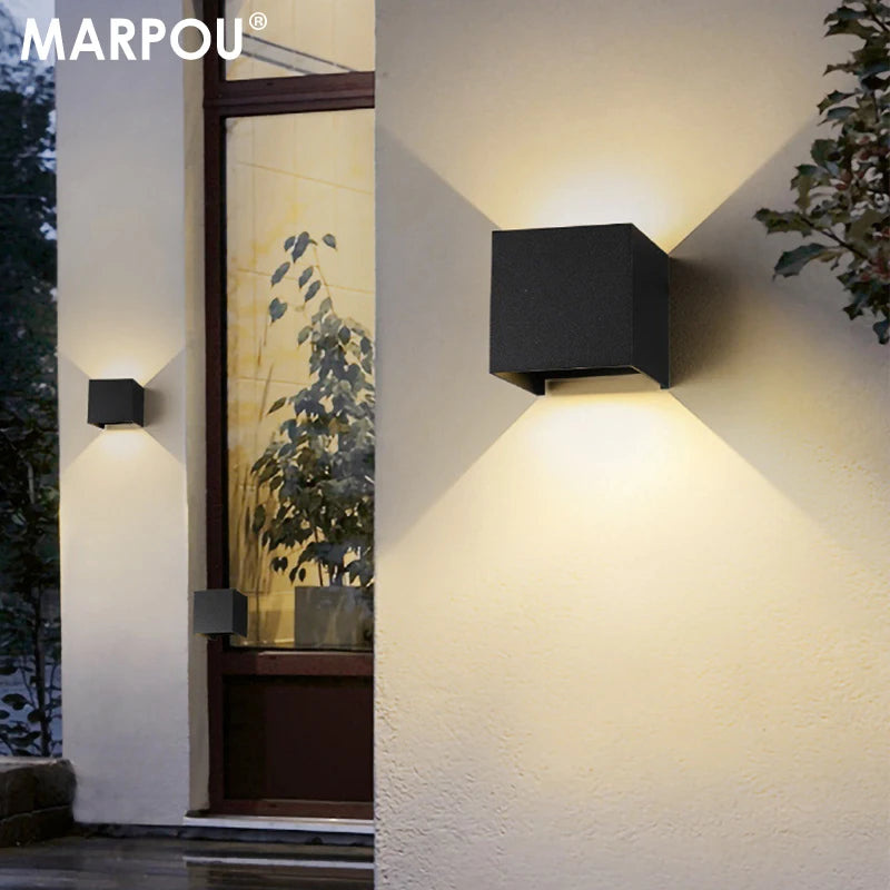 Led Wall Lamp Waterproof IP65 7W Outdoor Indoor Lighting Wall Light for Garden Porch AC 90-260V Living Room Decoration
