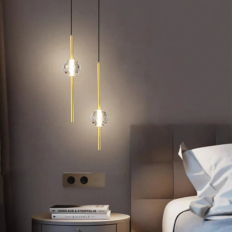 1Pc Modern Home Decor LED Lights Bedroom Lamp Bedside Pendant Light Lamps LED Chandeliers Hanging Light Indoor Lighting