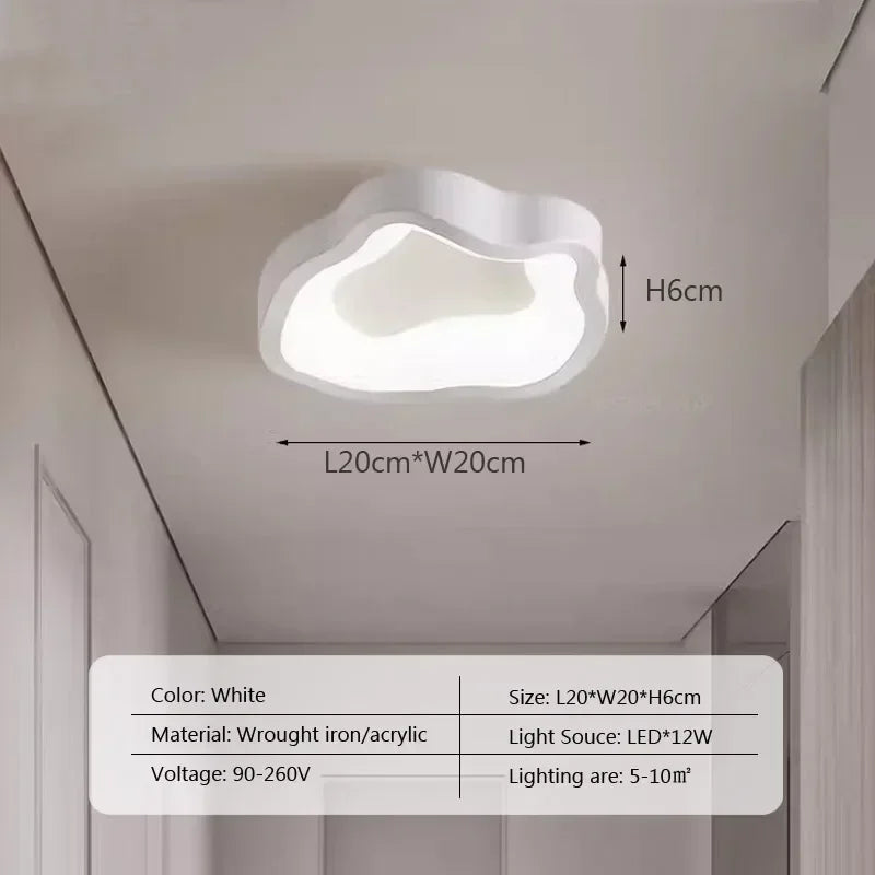 Nordic LED Ceiling Lamp for Living Dining Room Bedroom Aisle Cloakroom Balcony Ceiling Chandelier Indoor Decor Lighting Fixtures