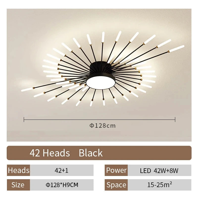 Creative Fan Shaped LED Ceiling Lamp Modern Living Room Light Home Decor Dining Bedroom Kids Room Interior Ceiling Pendant Lamp