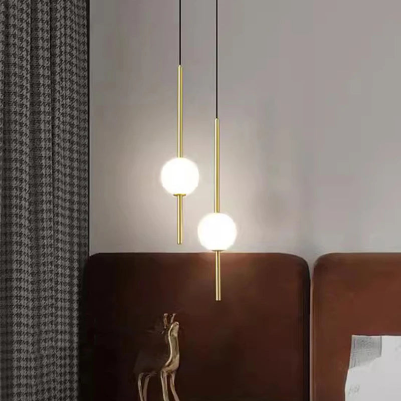 1Pc Modern Home Decor LED Lights Bedroom Lamp Bedside Pendant Light Lamps LED Chandeliers Hanging Light Indoor Lighting