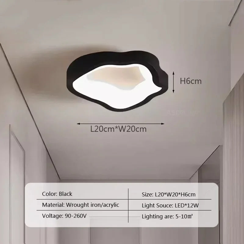Nordic LED Ceiling Lamp for Living Dining Room Bedroom Aisle Cloakroom Balcony Ceiling Chandelier Indoor Decor Lighting Fixtures