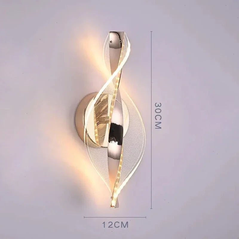 Nordic LED Wall Lamp Living Room Indoor Lighting Originality Lamps Home Decoration Aisle Modern LED Acrylic Bedside Wall Light