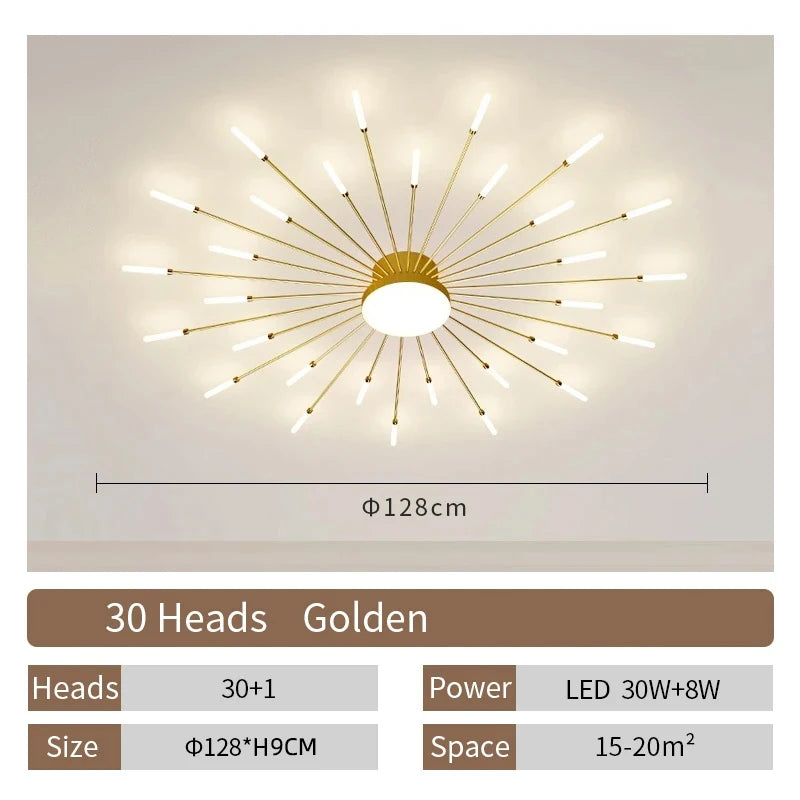 Creative Fan Shaped LED Ceiling Lamp Modern Living Room Light Home Decor Dining Bedroom Kids Room Interior Ceiling Pendant Lamp