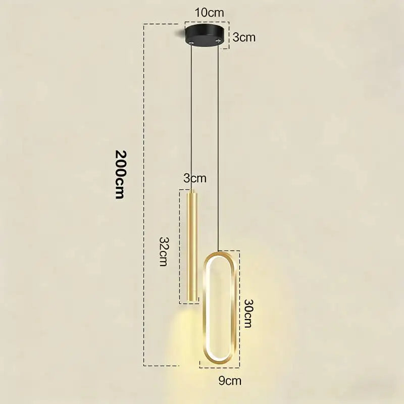 Nordic LED Pendant Light Hanging Lamps Interior Lighting Home Bedside Living Room Dining Tables Kitchen Decoration Pendant Lamp