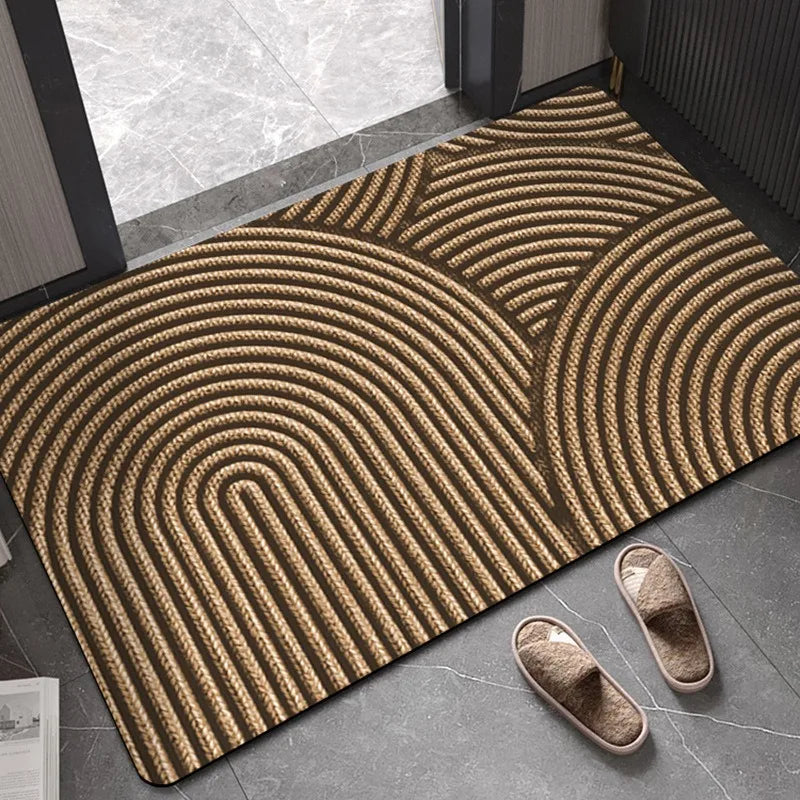 Geometric Stripe Door Mat