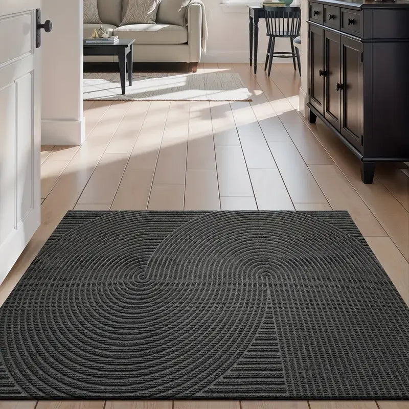 Geometric Stripe Door Mat