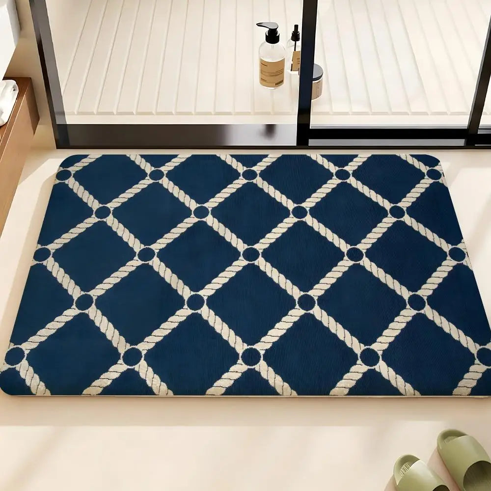 Nautical Rope Knot Flannel Rug