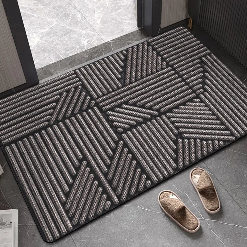 Geometric Stripe Door Mat