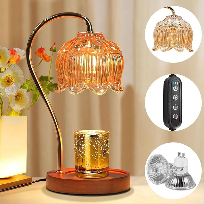 Nordic Glass Candle Warmer Lamp