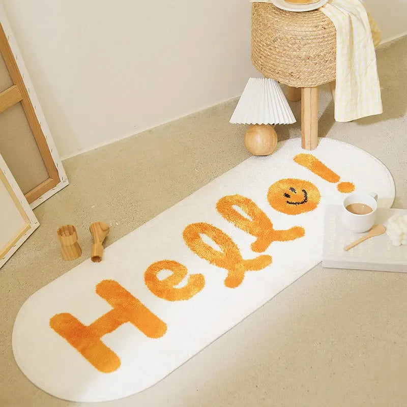 Cartoon Cat Bedside Runner Rug - FYR stay warm-2