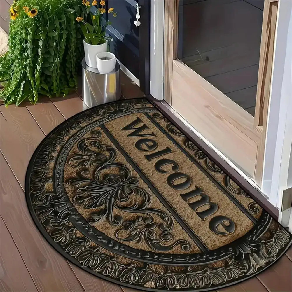 Semicircle Welcome Door Mat