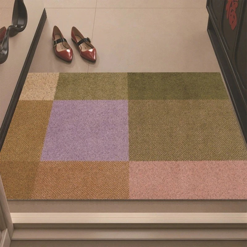 Geometric Stripe Door Mat