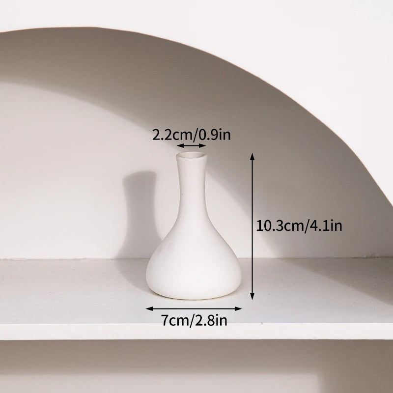 Nordic White Ceramic Vase