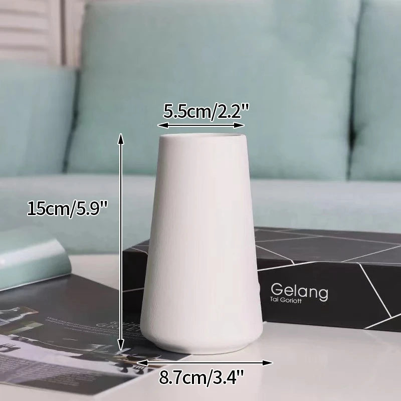 Nordic White Ceramic Vase