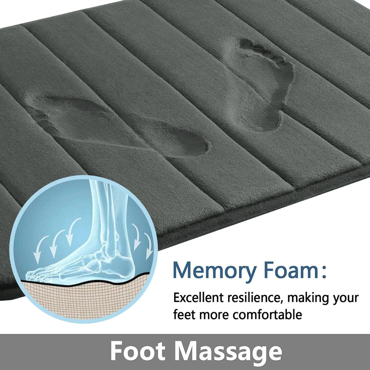 Memory Foam Bath Rug Set