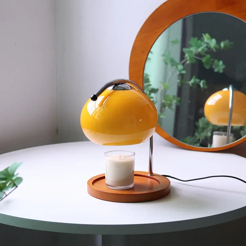 Retro Glass Candle Warmer Lamp