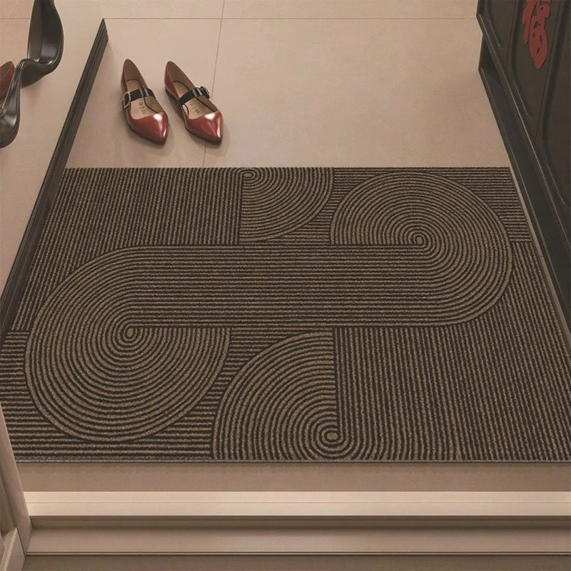 Geometric Stripe Door Mat