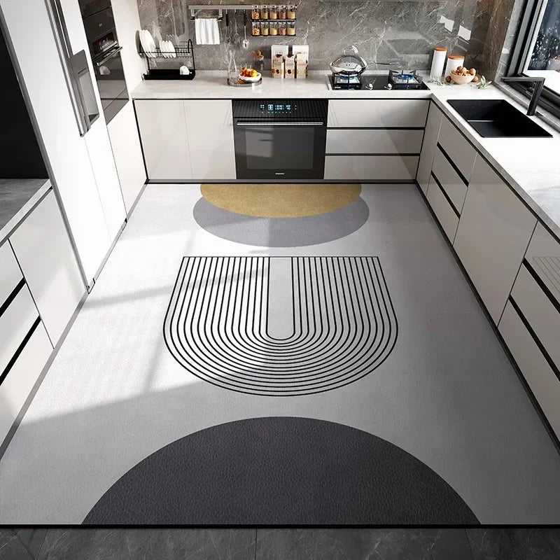 Geometric Kitchen Floor Mat