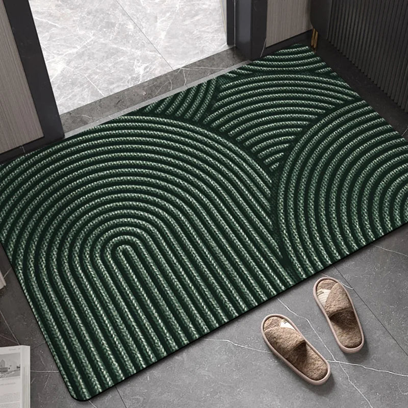 Geometric Stripe Door Mat