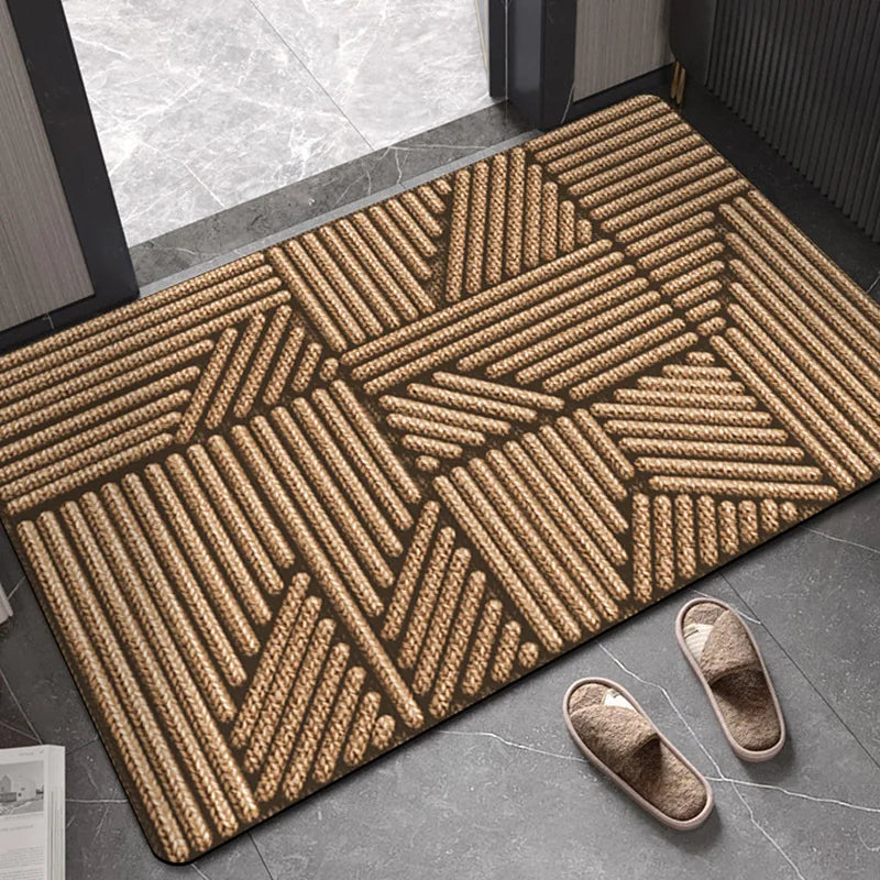 Geometric Stripe Door Mat