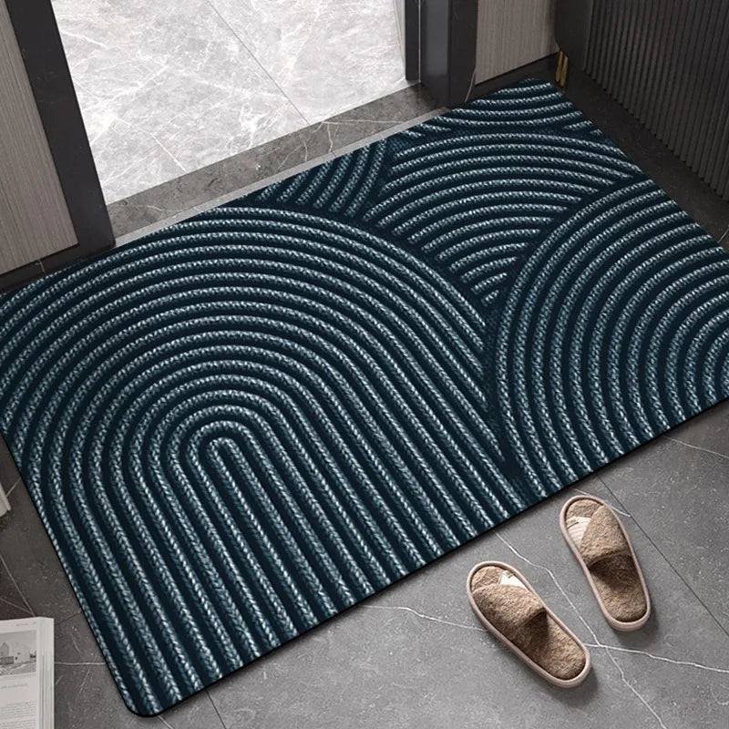 Geometric Stripe Door Mat