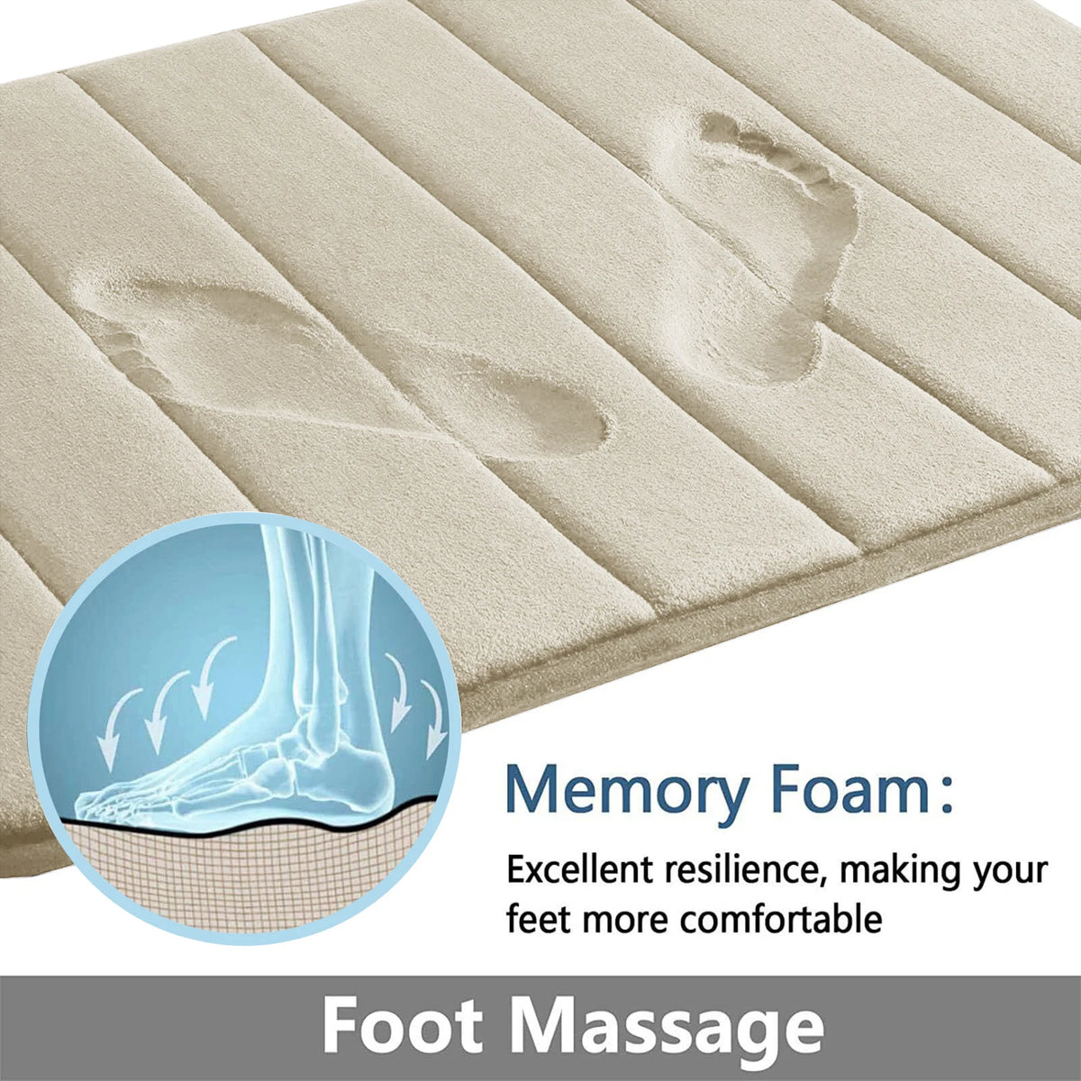 Memory Foam Bath Rug Set