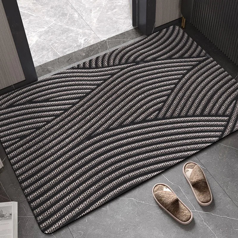 Geometric Stripe Door Mat