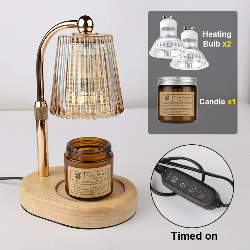 Candle Warmer Lamp with Timer - With candle Set D