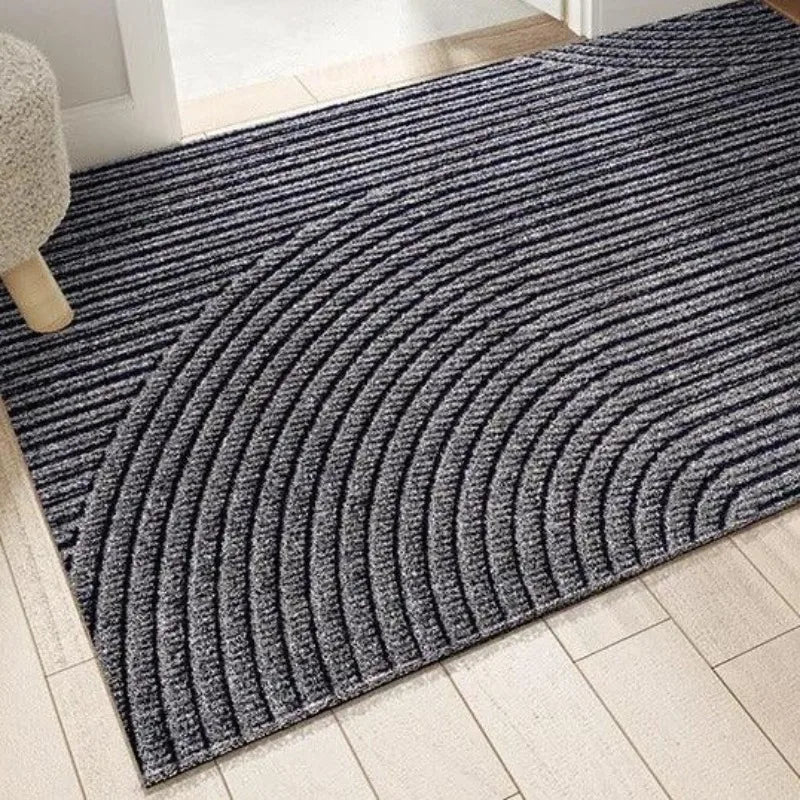 Geometric Stripe Door Mat