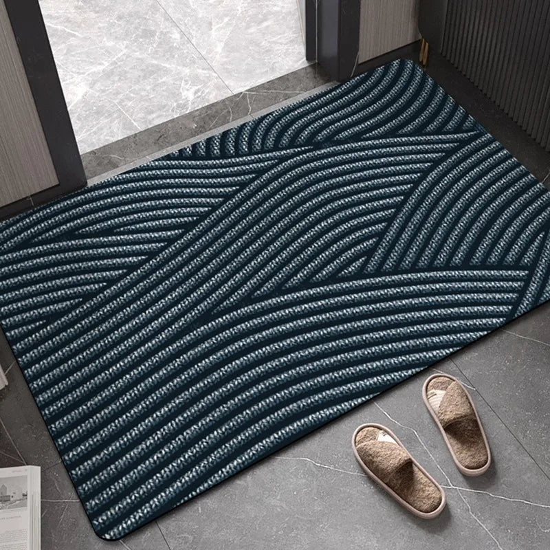 Geometric Stripe Door Mat