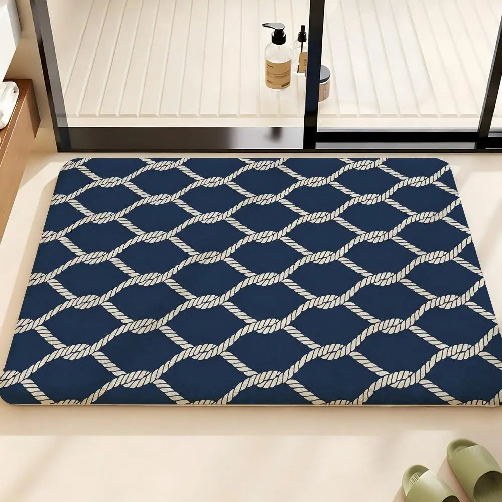 Nautical Rope Knot Flannel Rug