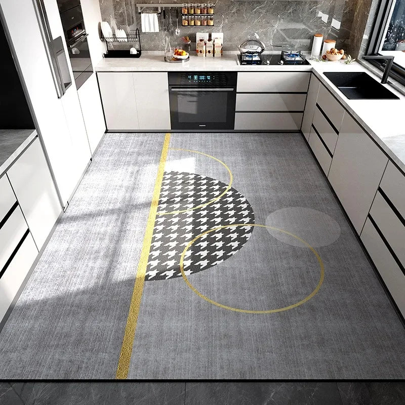 Geometric Kitchen Floor Mat