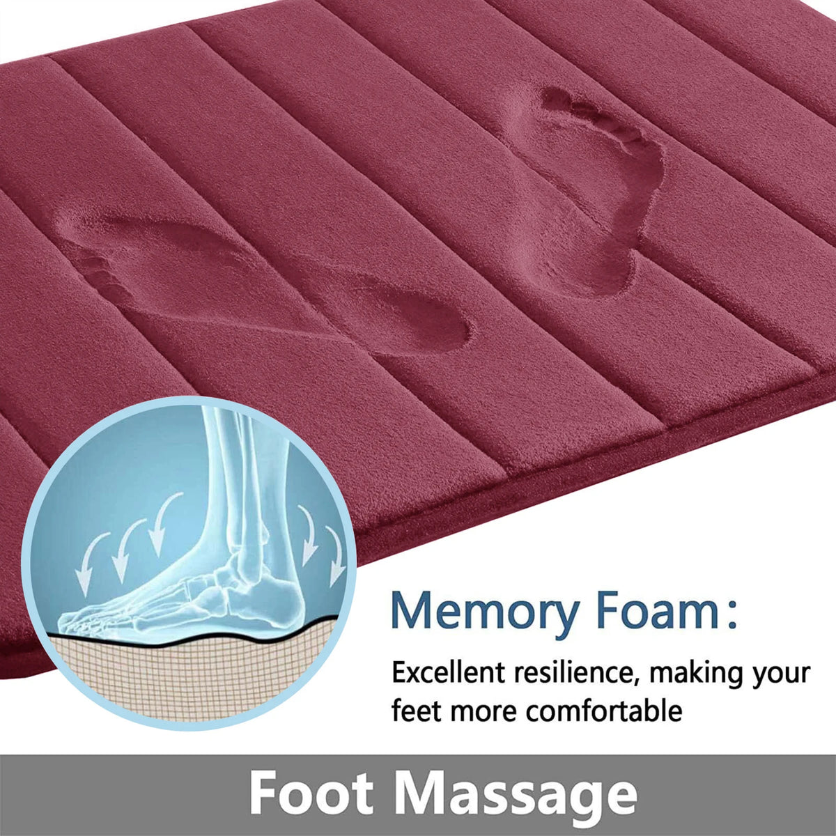 Memory Foam Bath Rug Set