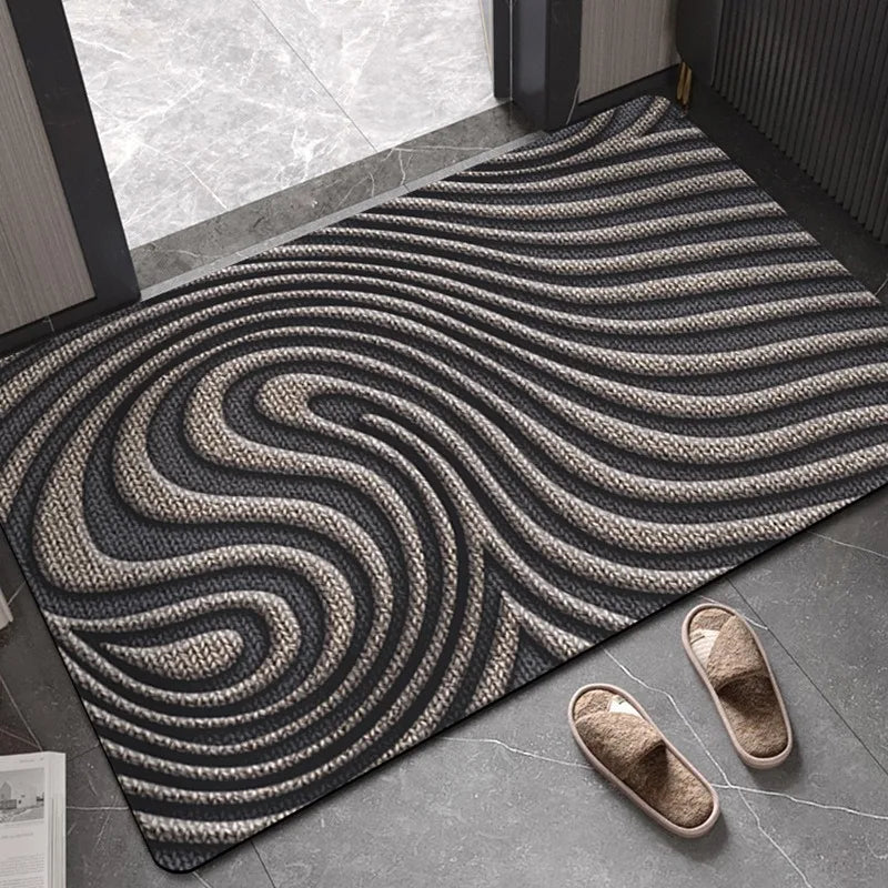 Geometric Stripe Door Mat