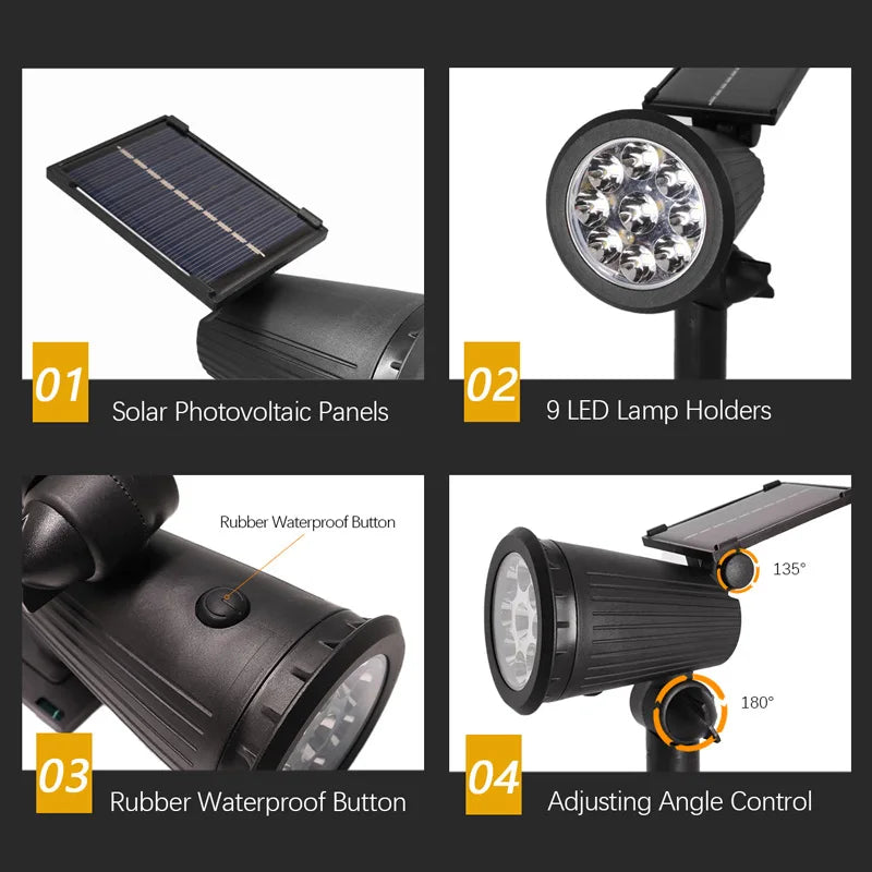 LED Solar Spotlights