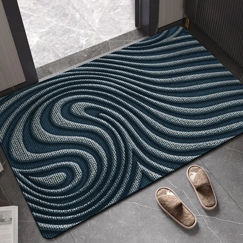 Geometric Stripe Door Mat