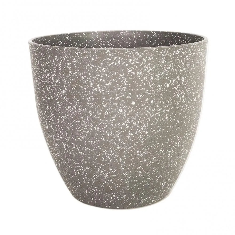 Frosted Stone-Look Flower Pot