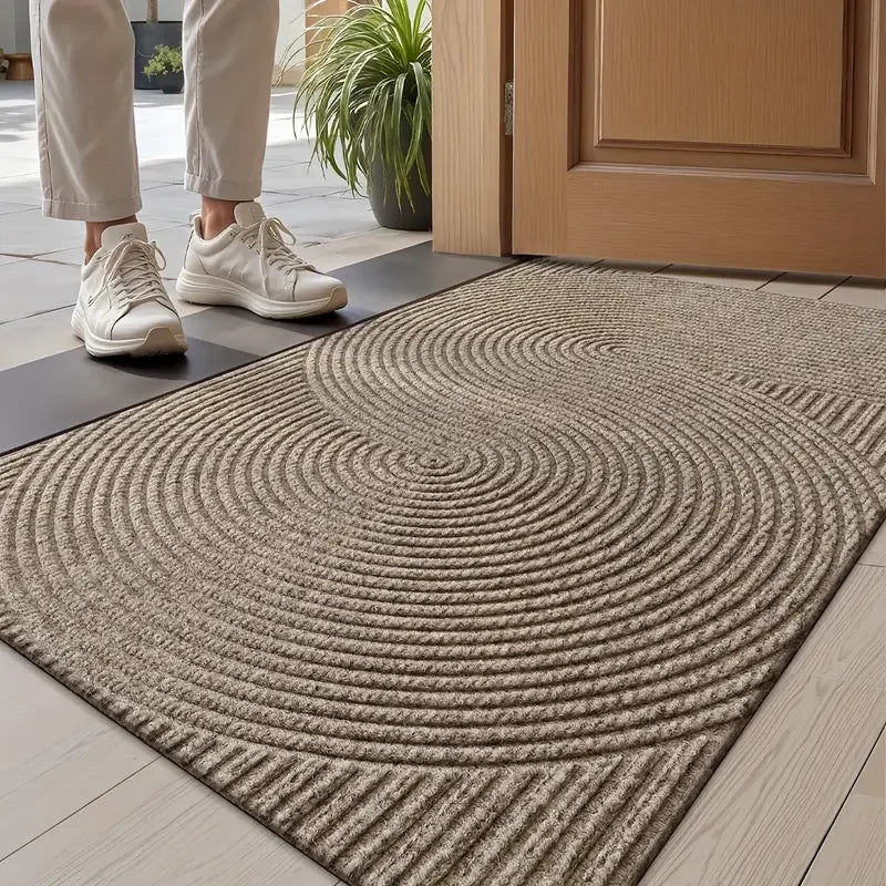 Geometric Stripe Door Mat