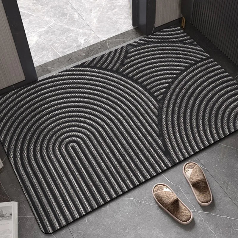Geometric Stripe Door Mat