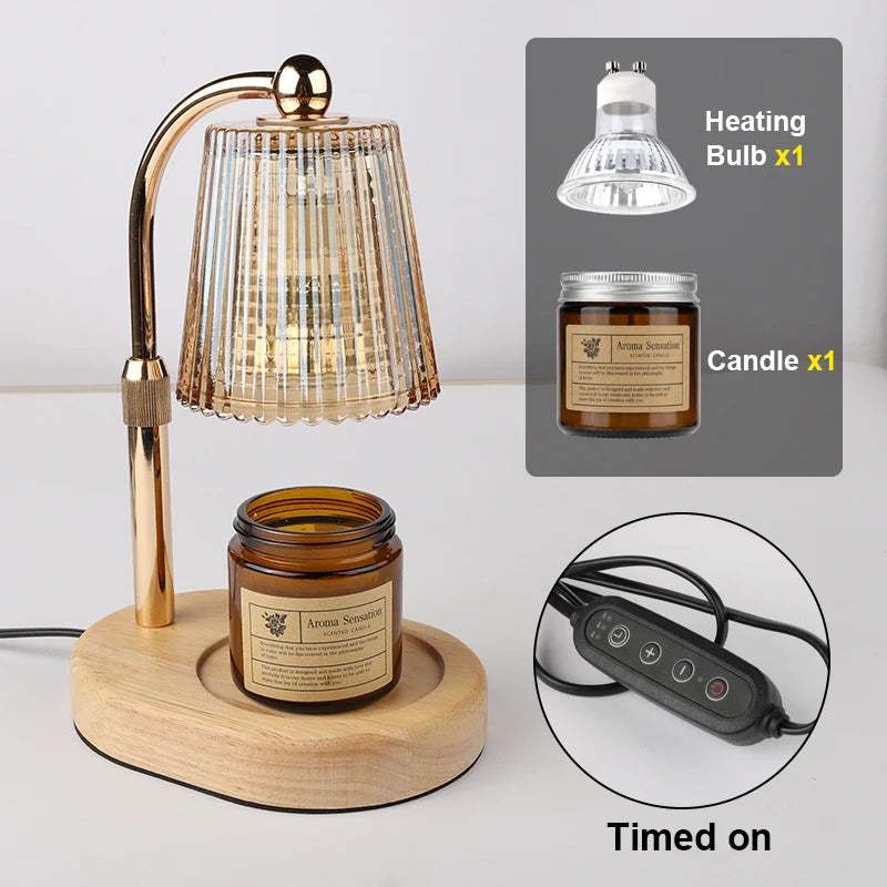 Candle Warmer Lamp with Timer - With candle Set C
