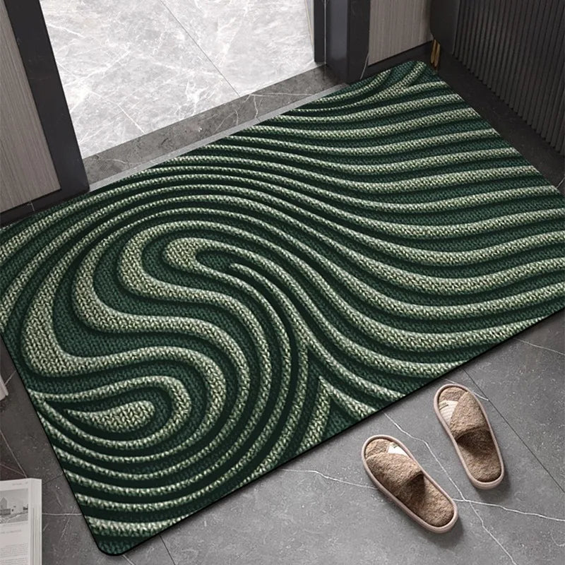 Geometric Stripe Door Mat