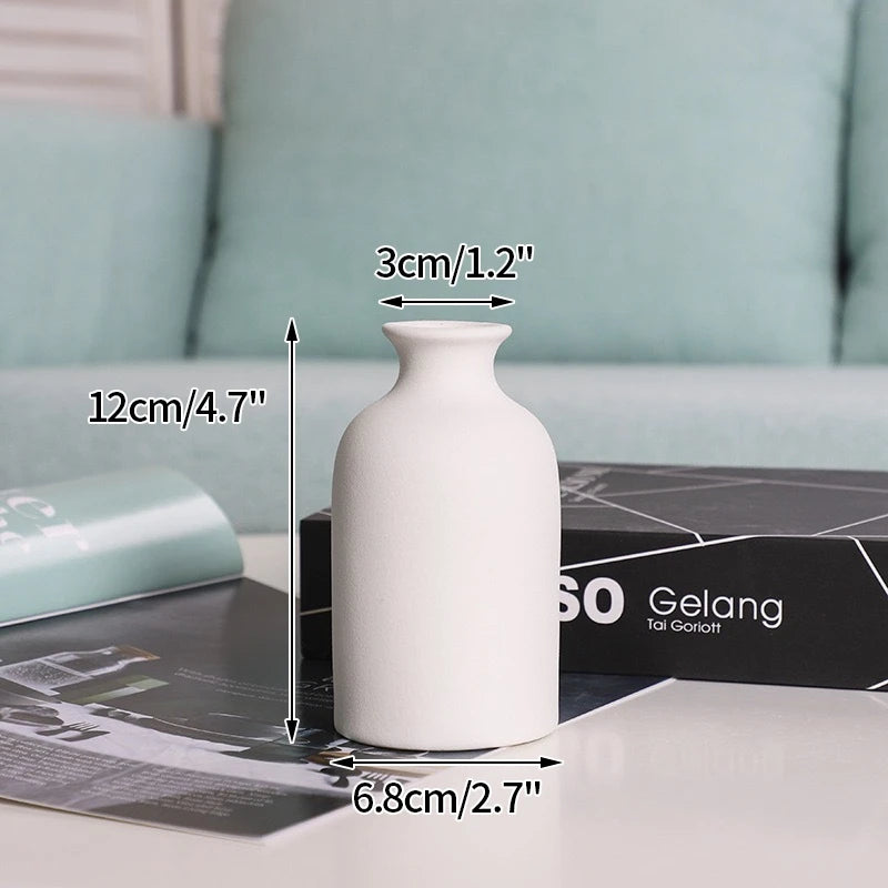 Nordic White Ceramic Vase